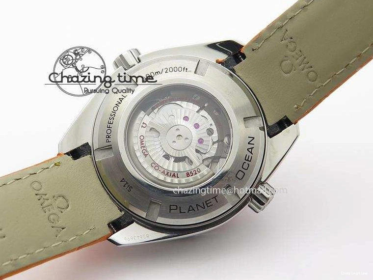 0214 Reliable Planet Ocean Professional SS V6F 37mm Ladies Orange Bezel On Orange Leather Strap A 8255